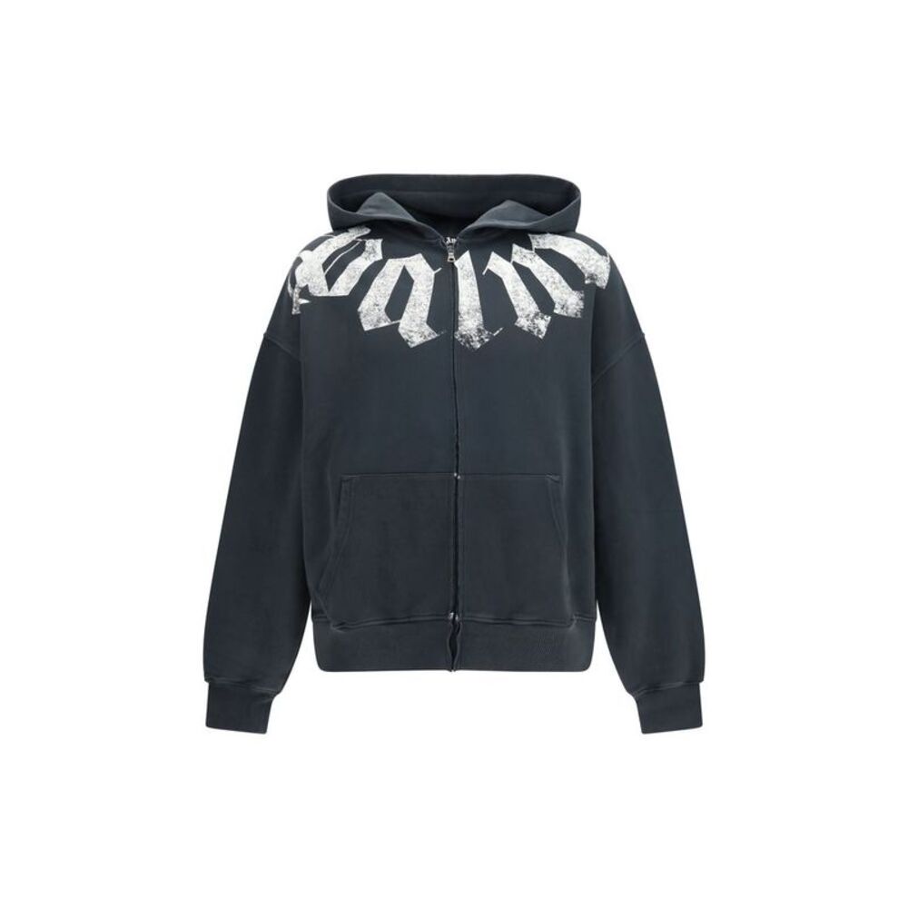 Palm Angels Black Cotton Men's Sweatshirt